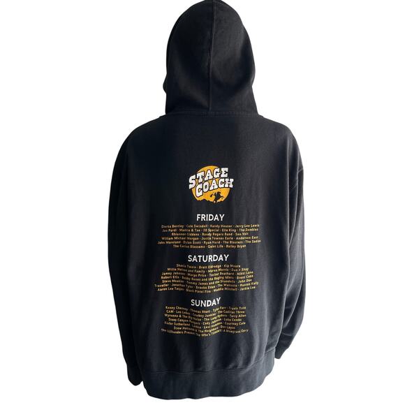 Stage Coach Hoodie 2017 Full Zip Long Sleeve Thumb Holes Size Large - Picture 5 of 5